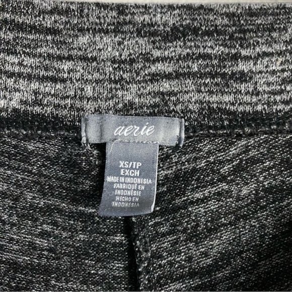 Aerie Women's Black Marled Soft and Cozy Lounge Pants - Picture 4 of 7